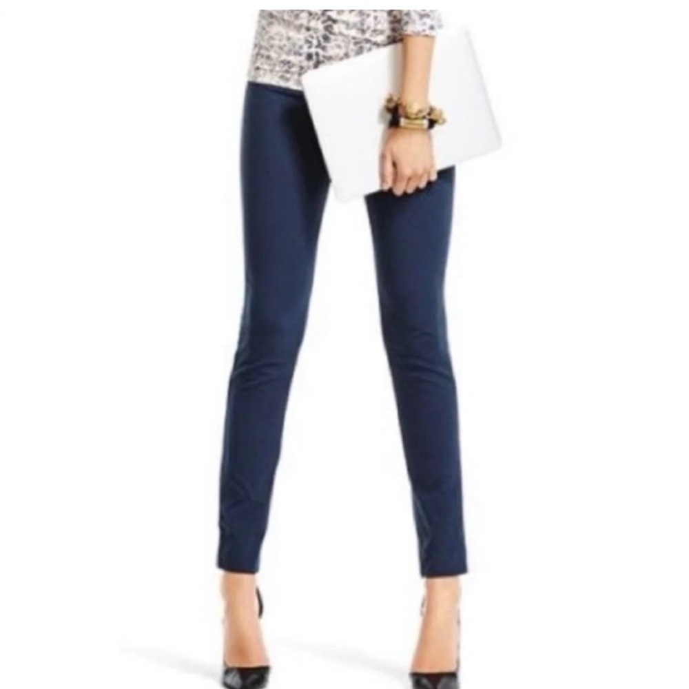 Cabi Tiffany Women's Dress Pant Navy #292 preppy Size 8 Office skinny Workwear